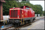 D 21 der Bentheimer Eisenbahn hat am 3.10.2006 Betriebspause im Bahnhof Bad Bentheim.