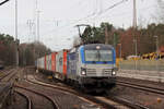 BOXX 193 841 in Eystrup aufgenommen vom Bahnsteigende Gleis 1 28.1.2022