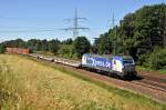boxXpress.de 193 883 ist mit einem Containerzug am 30.06.15 in Langwedel auf dem Weg in Richtung Hannover.