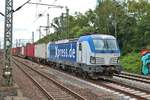 BoxXpress Siemens Vectron 193 841-4 in Hamburg Harburg am 16.07.19 vom Bahnsteig aus fotografiert