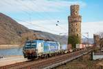 193 836 BoxXpress in Oberwesel, am 20.03.2021.