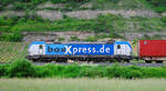 (SEITEN-)Ansichtssache: Boxxpress 192 843-0 im Maintal nordwärts. 05.06.2021