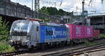 boxXpress.de GmbH, Hamburg [D] mit der recht neuen Railpool Vectron  6193 151  [NVR-Nummer: 91 80 6193 151-8 D-Rpool] verlässt den Hamburger Hafen mit einem Containerzug am 27.05.24 Höhe