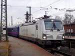 Am 26.12.13 fuhr 193 924 mit einem Sonderzug von Mannheim nach Köln. 
Aufgenommen am Mannheimer Hauptbahnhof an Bahnsteig 8.