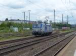 BoxXpress Siemens Vectron 193 881 fährt aus der Abstellung komment durch den Regensburger Hauptbahnhof.15.05.2014.