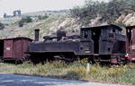 Schmalspurdampflokomotiven in Portugal: CP E 168 (3 069 168-5) abgestellt am 27.04.1984 in Tua. Diese Lok befindet sich heute nicht betriebsfähig bei der Brohltalbahn.