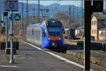 FLIRT der Cantus-Bahn bei der Einfahrt in den Kassler Hauptbahnhof am 09.02.2008. 

(Ersatz für ein altes 800-Pixel-Bild, das alte Bild wir später gelöscht)