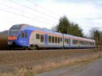 CANTUS 428 557 als R6 von Eisenach nach Bebra kurz vor Erreichen des Bahnhofs Ronshausen.