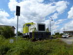 RBB 34 (LKM 262422) als Denkmallok am Bahnhof in Bitterfeld am 22.07.2020.