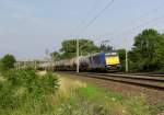 RBB 146 520-2 mit Kesselwagen Richtung Eisenach, am 17.07.2015 bei Erfurt Bischleben.