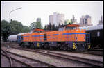 V 156 und V 157 der Teutoburger Wald Eisenbahn waren am 8.5.1996 im BW Hohne zu sehen.