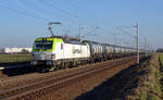 193 896 schleppte am 15.02.17 einen Kesselwagenzug durch Rodleben Richtung Magdeburg.