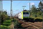 185 542-8 -Captrain- lpendel nach Stendell.   Stralsund am 01.09.12