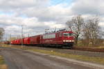 Die 155 016-9 der Cargo Logistik Rail Service GmbH am 01.02.2018 in Nassenheide.