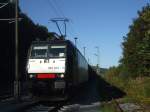 Hier 185 554-3 nach meiner Ankunft am 30.09.2011 in Bad Schandau Ost mit dem leeren Kesselzug aus Duisburg Ruhrort Hafen.