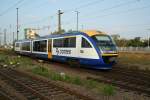 Lausitzbahn VT614  Cottbus  am 12.9.2008 im Leipziger Hbf.