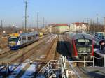 Weder die Lausitzbahn noch diese Gleise in Dresden-Neustadt existieren heute noch.