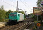 185 615-2 von Crossrail kommt als Lokzug aus Aachen-West(D) nach Krefeld-Hbf  und kommt aus Richtung