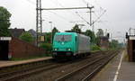 185 615-2 von Crossrail kommt als Lokzug aus Aachen-West(D) nach Krefeld-Hbf und kommt aus Richtung