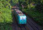 185 609-5 von Crossrail  kommt als Lokzug aus Aachen-West nach Köln-Eifeltor  und kommt aus Richtung Aachen-West,Aachen-Schanz und fährt in Richtung