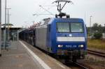 145-CL 204 (145 100-4) im Dienst fr Crossrail mit dem Fiat Autotransportzug.