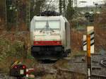 185 580-8 von Crossrail am 16.12.2012 auf dem Abstellgleis in Aachen West.