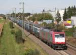 185 600 mit DGS 48545 (Crossrail, Aachen West–Piacenza) am 20.09.2012 in Auggen