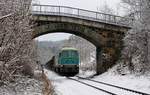 Am 04.02.18 brachte die G2000 (272 407) einen Zug mit Abraum von Stuttgart bis Hof Hbf.