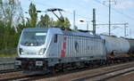 CTL Logistics GmbH mit der akiem  187 520-2  [NVR-Number: 91 80 6187 520-2 D-AKIEM] und Kesselwagenzug am 03.09.18 Bf. Flughafen Berlin-Schönefeld.