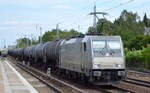 CTL Logistics GmbH mit der akiem Lok  186 264-8  [NVR-Nummer: 91 80 6186 264-8 D-AKIEM] und Kesselwagenzug am 04.07.19 Berlin Hirschgarten.