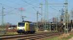 ES 64 F4-205 der CTL-Logistik fhrt am 17.04.10 nach Hamburg-Waltershof um dort einen Containerzug abzuholen.