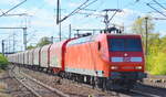DB Cargo Deutschland AG mit  145 051-9  [NVR-Number: 91 80 6145 051-9 D-DB] und einem Güterzug für Coiltransporte am 27.09.18 Bf.