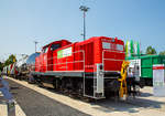   Der erste HELMS-Prototype (Hybrid Electro-Mechanical Shunter), die 1094 001-7 (90 80 1094 001-7 D-DB) der DB Cargo Deutschland AG wurde auf der transport logistic 2019 in München vorgestellt
