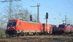 DB Cargo AG [D] mit   187 192  [NVR-Nummer: 91 80 6187 192-0 D-DB] und gemischtem Güterzug am 17.01.20 Bf.