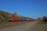 DB Cargo 152 133-5 am 05.04.20 in Assenheim (Wetterau) 