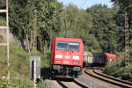 DBC 185 366-2 am BÜ KM27,29 auf der Hamm-Osterfelder Strecke in Recklinghausen 15.9.2020