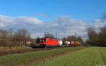 DBC 193 317 mit einem KLV in Meerbusch Broicherseite.