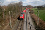 DBC 185 007-2 auf der Hamm-Osterfelder Strecke in Datteln am 26.03.2021