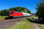 187 176 DB Cargo mit der Plattlinger Übergabe bei Postbauer-Heng Richtung Nürnberg Rbf, 31.07.2020