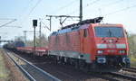 DB Cargo Deutschland AG mit  189 061-5  [NVR-Number: 91 80 6189 061-5 D-DB] und einem gemischten Güterzug am 02.04.19 Dresden-Strehlen.