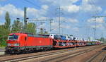 DB Cargo AG [D] mit  193 374  [NVR-Nummer: 91 80 6193 374-6 D-DB] und gemischtem Güterzug Richtung Seddin am 17.08.20 Bf.