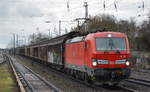 DB Cargo AG [D] mit  193 382  [NVR-Nummer: 91 80 6193 382-9 D-DB] und Ganzzug Schiebewandwagen am 22.12.20 Berlin Hirschgarten.