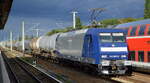 DB Cargo AG [D] mit  145 003-0  [NVR-Nummer: 91 80 6145 003-0 D-DB] und Kesselwagenzug am 20.09.21 Berlin Blankenburg.
