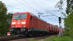DB Cargo AG [D] mit  185 257-3  [NVR-Nummer: 91 80 6185 257-3 D-DB] und einem gemischten Güterzug Richtung Ziltendorf EKO am 07.09.22 Berlin Wuhlheide.