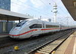 412 026 (Tz 9026) fuhr am 14.4.19 als ICE613 nach München Hbf in den Duisburger Hauptbahnhof ein.
