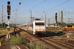 DB 101 003-2  Design&Bahn  erreicht am 13.06.2022 mit dem IC266 Karlsruhe Hbf zur Fahrt nach Basel SBB.