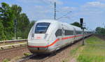 ICE 4 Tz 9016 Richtung Spandau am 07.06.19 Durchfahrt Bf. Berlin Jungfernheide.