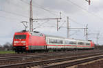 DB 101 027-1 im Sandwich mit DB 101 133-7 in Dedensen-Gümmer 13.4.2021