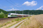 411 031  Trier  als ICE 21 (Frankfurt (Main) Hbf - Wie Hbf) bei Wernstein, 22.07.2020