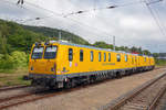 Messzug 720 302 / 719 302 von Netz Instandhaltung im Bahnhof Sassnitz. - 28.07.2019
